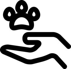 Animal Charity Contour Svg Vector, Free Vectors File